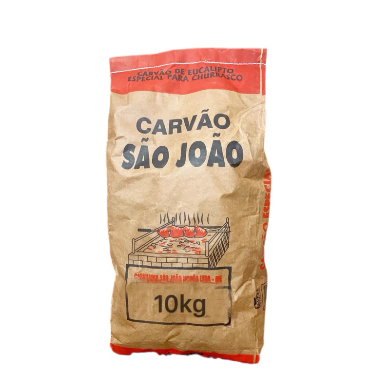 Carvão Vegetal 10kg Churrasco Eucalipto Ecológico